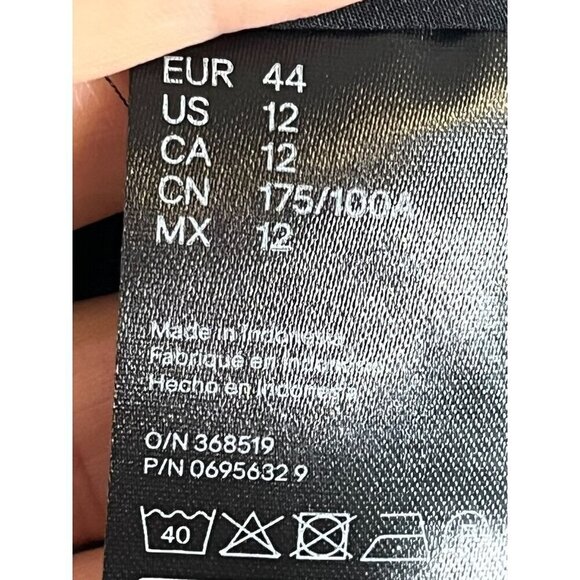 H & M Top Women 12 Blue Floral Western Boho Retro Classic Flowy Summer Concert - Picture 11 of 15